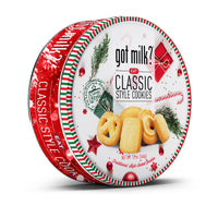 got milk? Classic Style Butter Cookies, Holiday Cookie Tin, 32 Oz. (6 Pack)