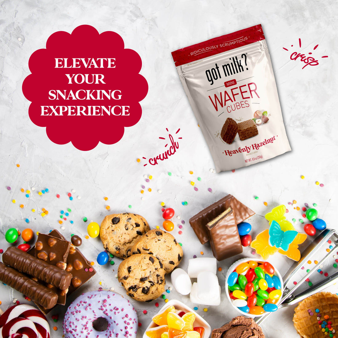 Hazelnut Wafer Cubes (12 Pack) – gotmilksnacks