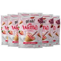 Strawberry Milkshake Mini Waffle Cones (12 Pack)