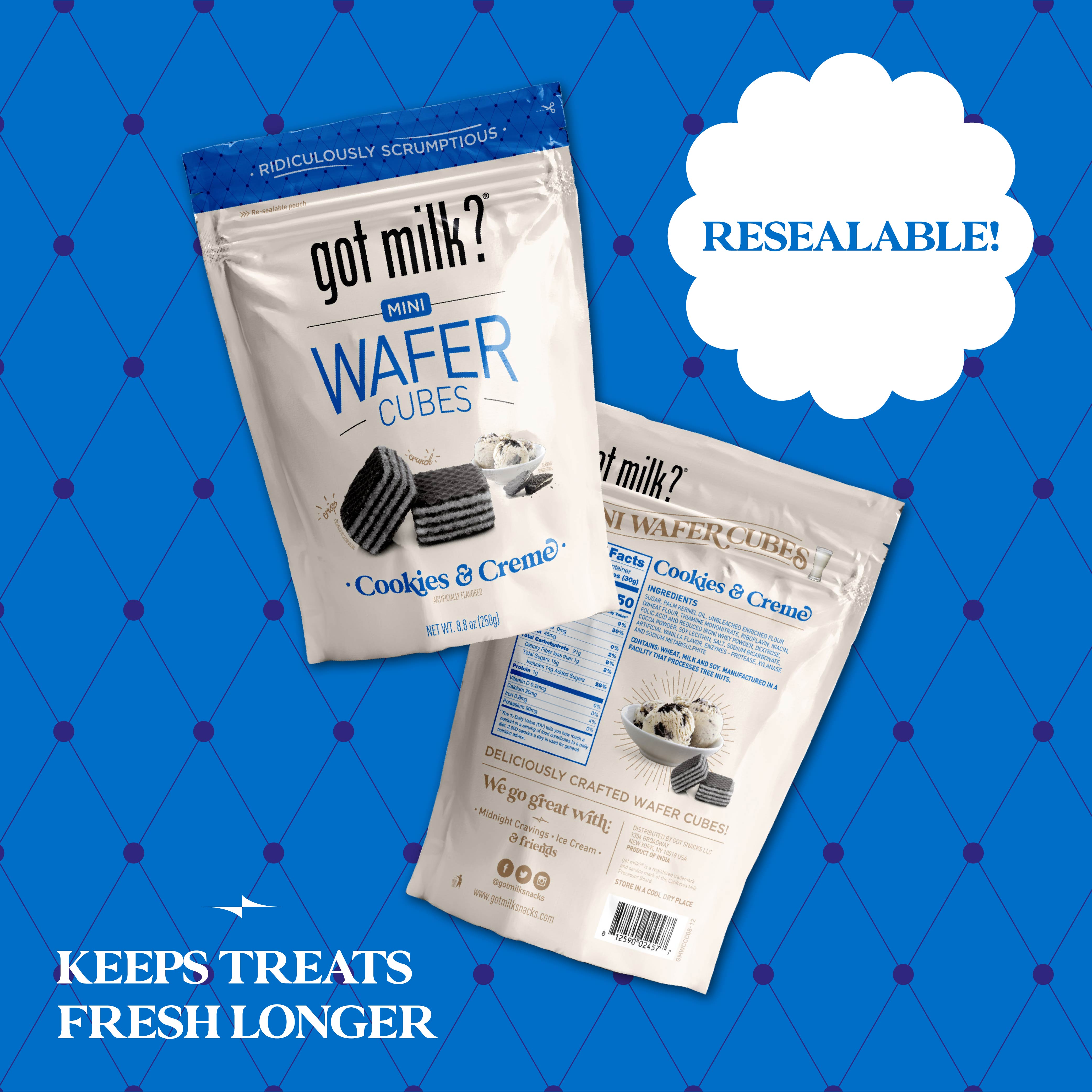 Cookies & Crème Wafer Cubes