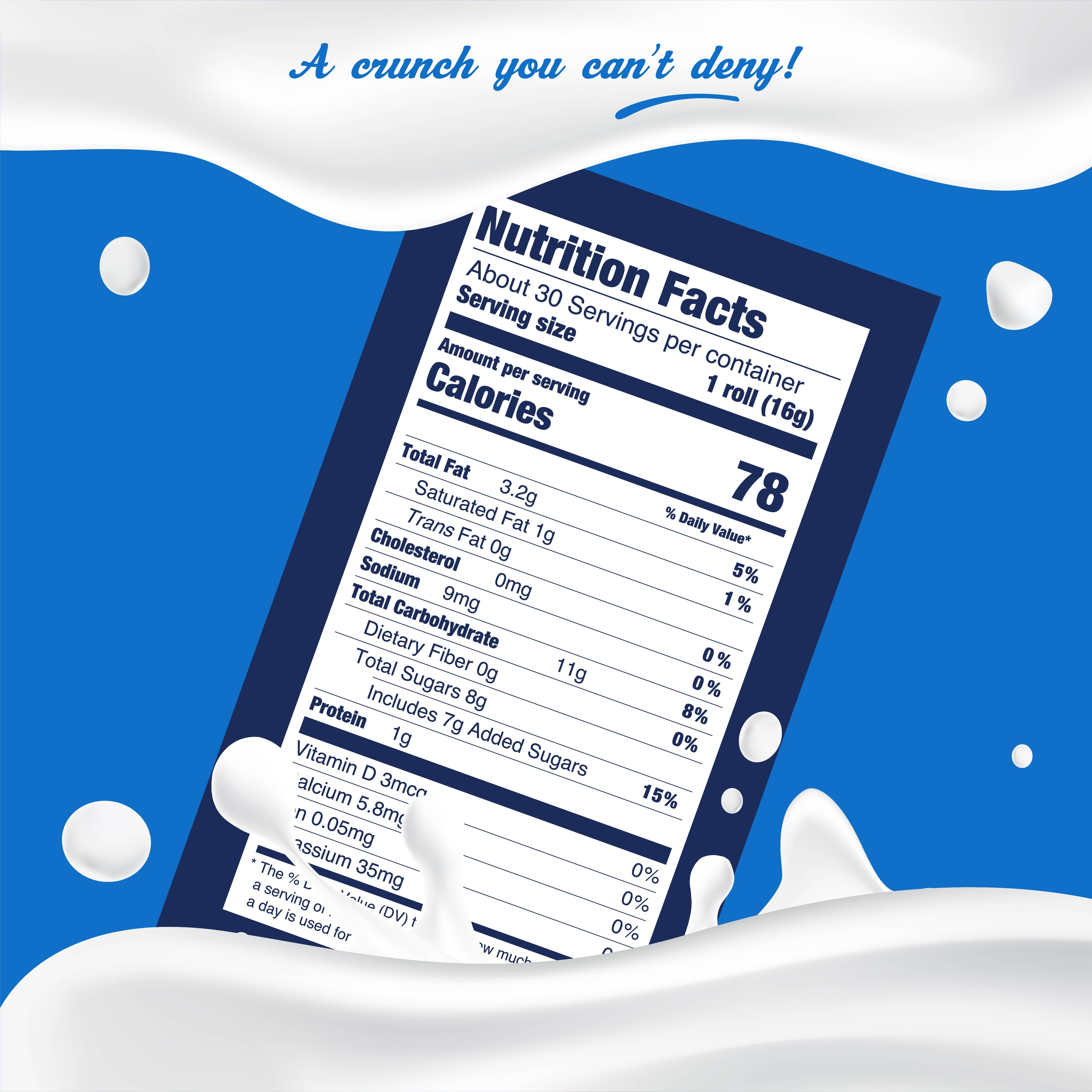 Cookies & Cream Wafer Rolls