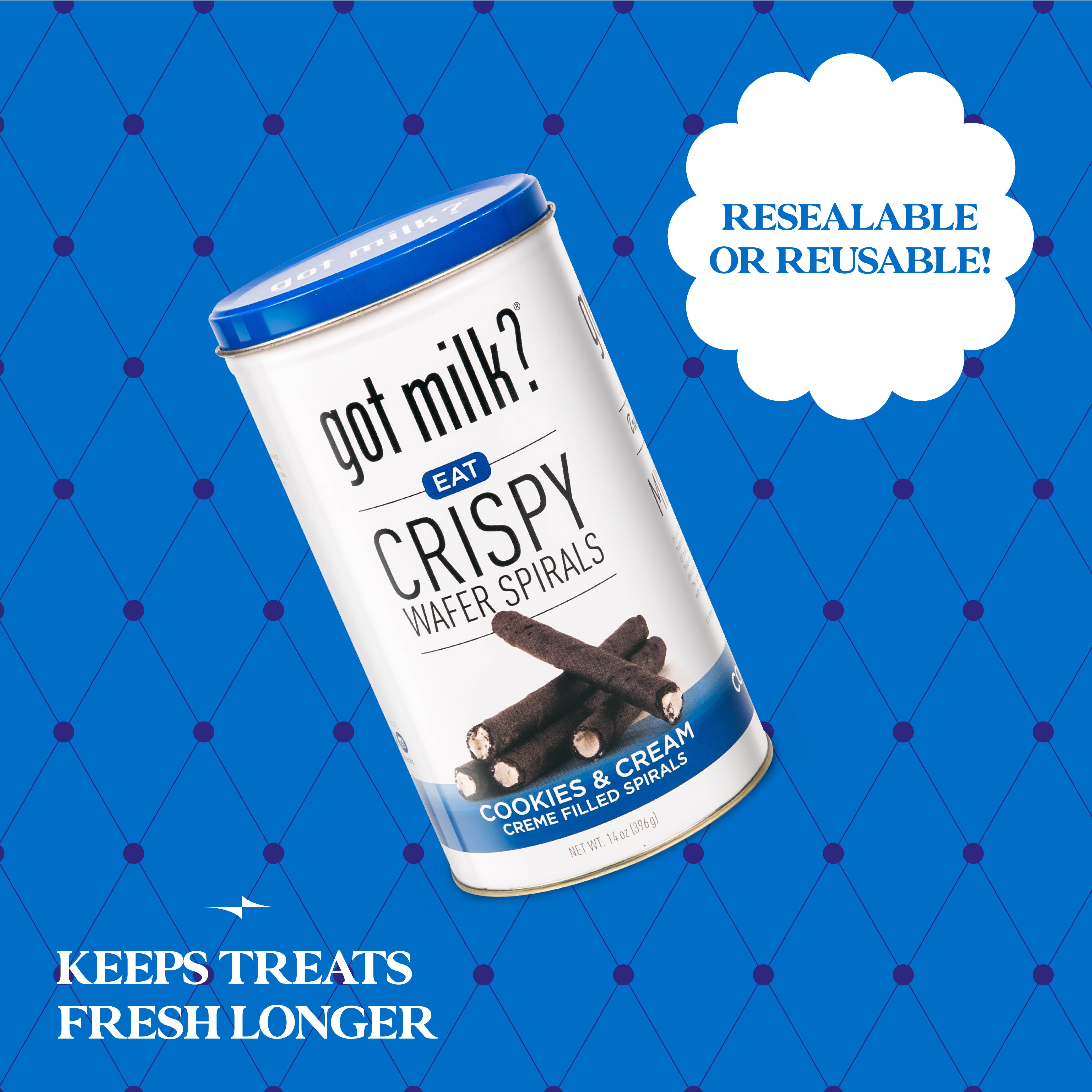 Cookies & Cream Wafer Spirals