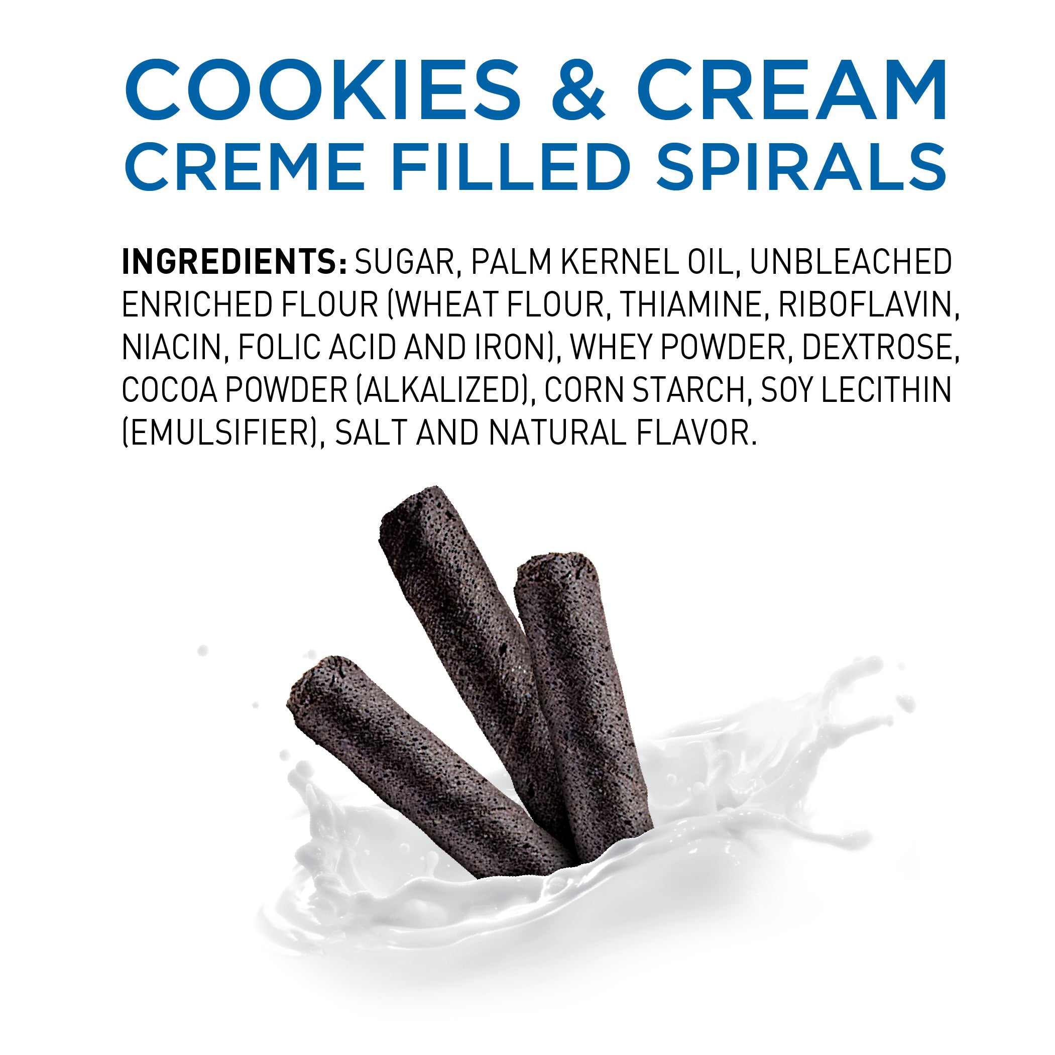 Cookies & Cream Wafer Spirals