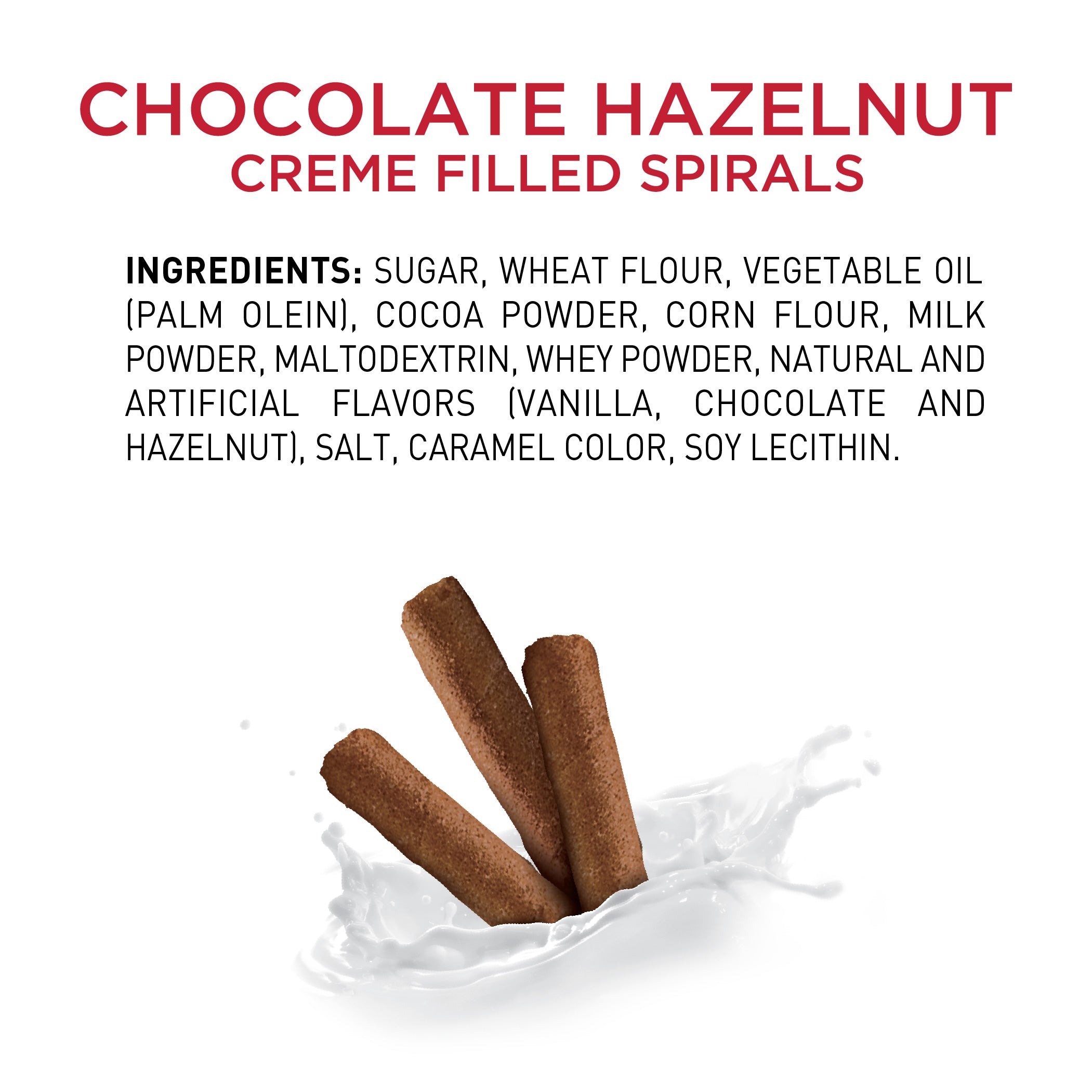 Chocolate Hazelnut Wafer Spirals